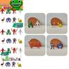 Rainbow Monster Banban Pvc Figurines Garden Themed Cartoon Collectibles