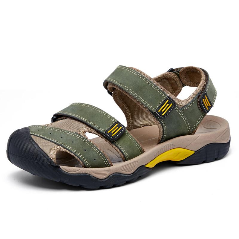 Large Size Genuine Leather Men Sandals Summer Men Beach Sandals Outdoor Sandals For Men