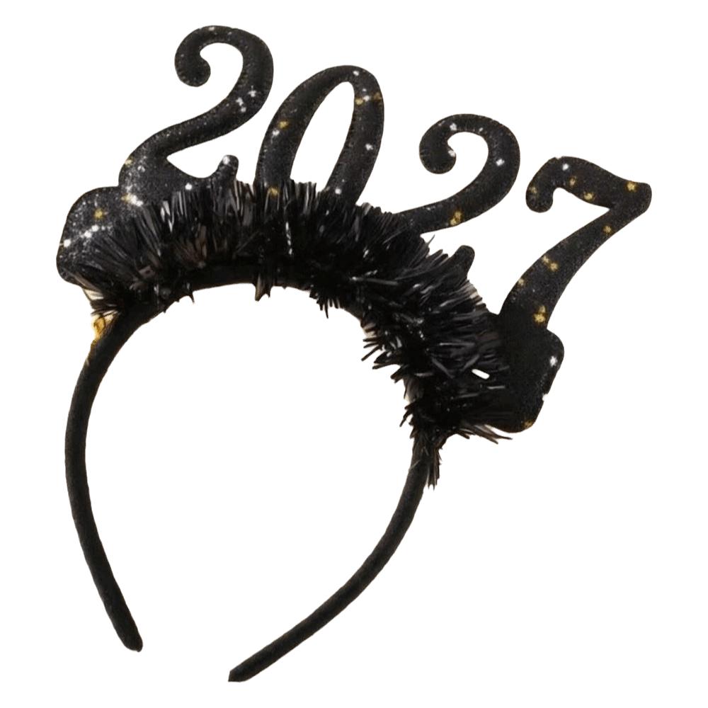 Sequin New Year Decorative Glasses Sweet Glitter Hair Hoop Star Strip Headwear  Eve Party