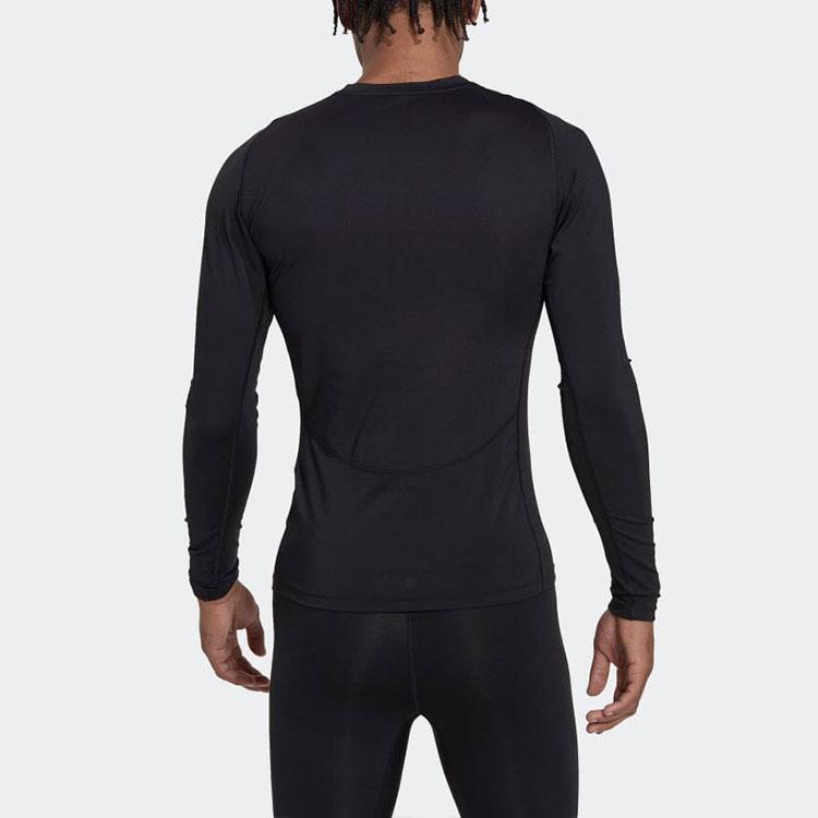 Adidas Techfit Training Long Sleeve Tee Black Men Streetwear HK2336