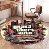 Круглый коврик с узором Grand Theft Auto VI, коврик для помещений/улицы, для пикника, игровой комнаты, спальни, офиса, гостиной, ковер для декора дома, подарок на день рождения