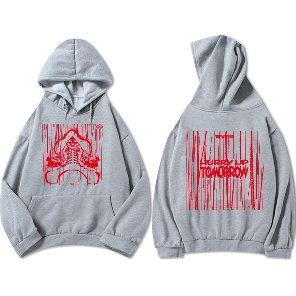 TheWeekend Hurry Up Tomorrow Album Hoodies Men/Women Clothing Heavy Mental Style Unisex Streetwear Graphic Pullovers Hip Hop