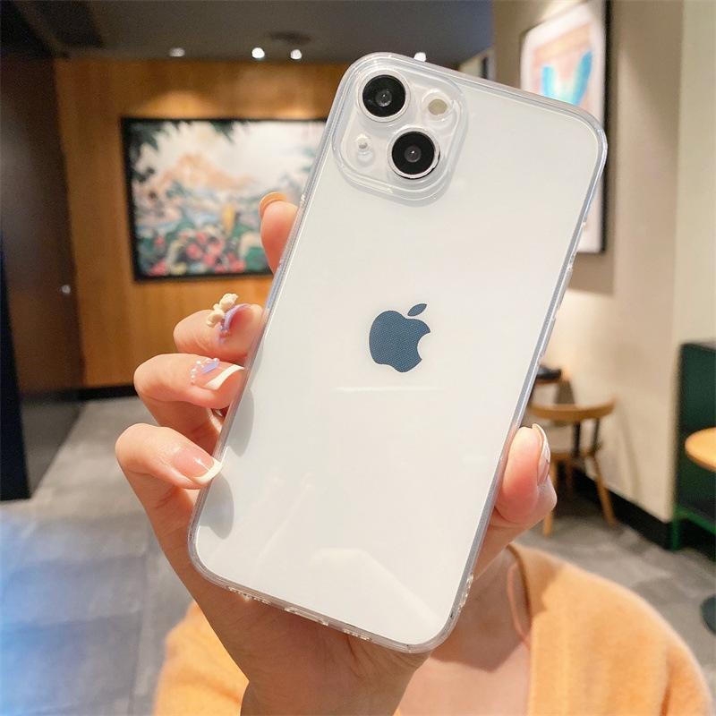 Iphone16 прозрачный чехол для мобильного телефона все включено x apple 15promax защитный чехол 14 ультратонкий tpu мягкий чехол 78plus