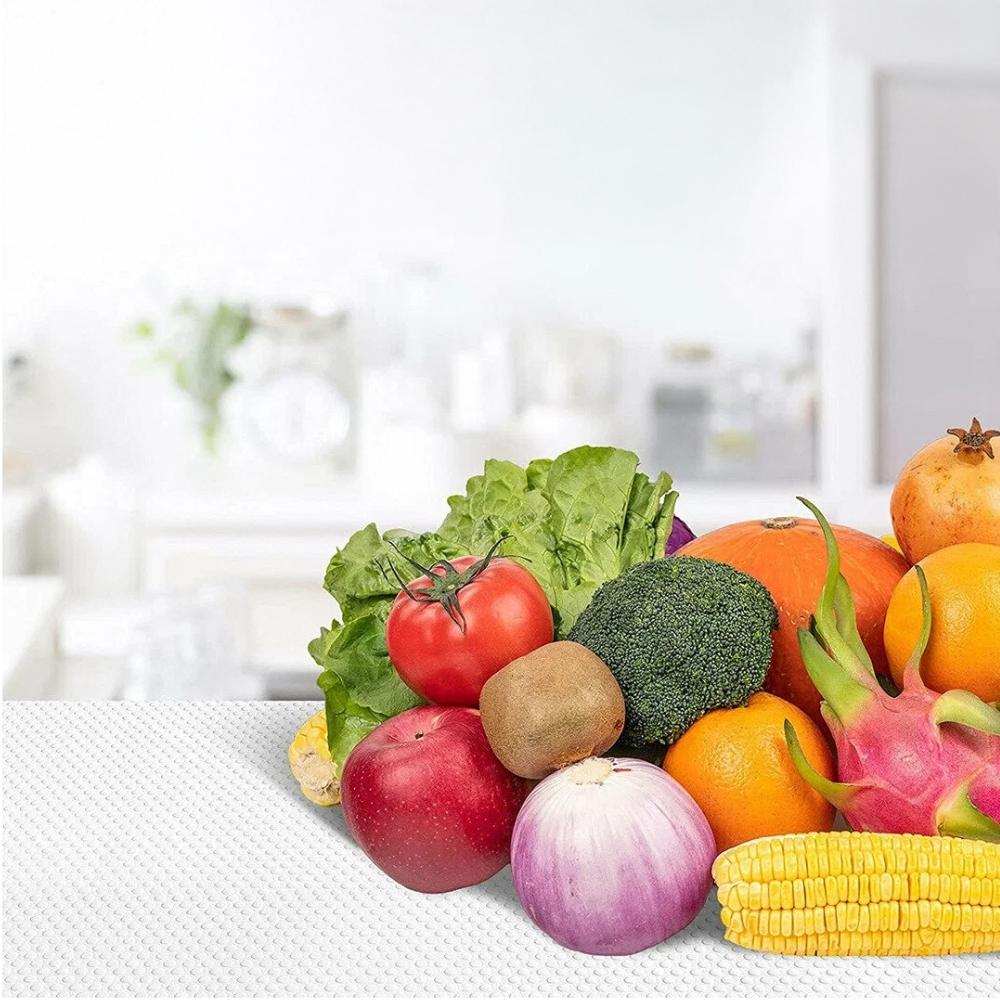 Anti-slip mat, white, flexible, strong, for kitchen, garage, drawers, 300x50cm