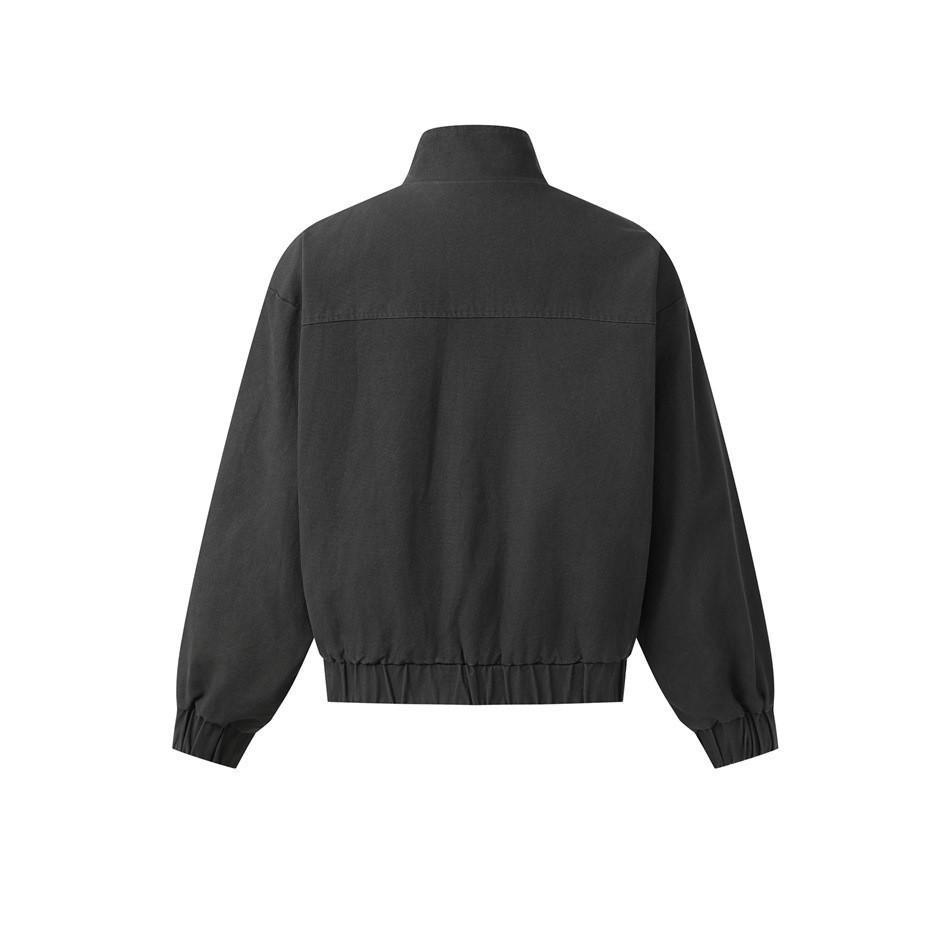 CTOSRCZ Guochao Men's Stand Collar Workwear Jacket - Trendy, Loose Fit for Spring and Autumn CJ07