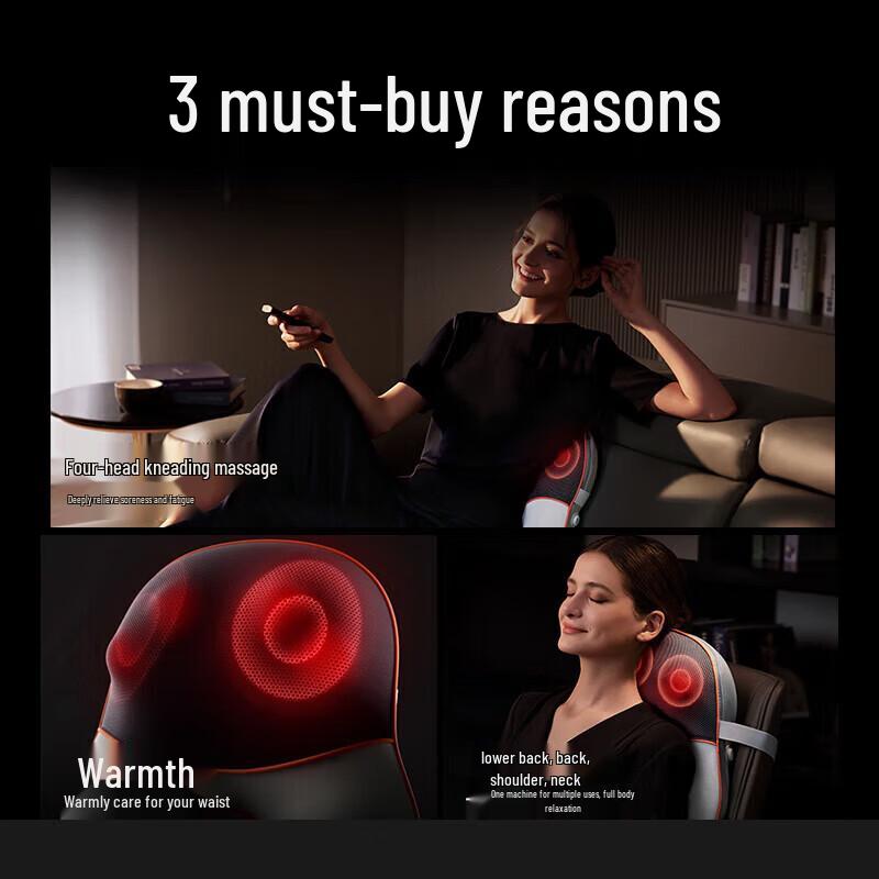 SKG T5 Multi-Purpose Heated Massage Pillow CN plug (adapter included)