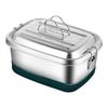 Stainless Steel Lunch Box Double Layer Bentos Box with Compartments Leak Proof Food Container for Adults and Kids