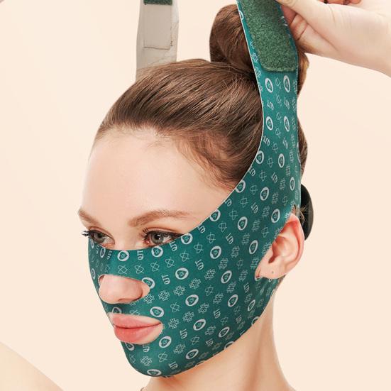 Тонкий пояс для лица, эластичный, высокоэластичный, хорошо фиксирующий, лента для подтяжки лица, удаляющий двойной подбородок, регулируемый бандаж для удаления морщин