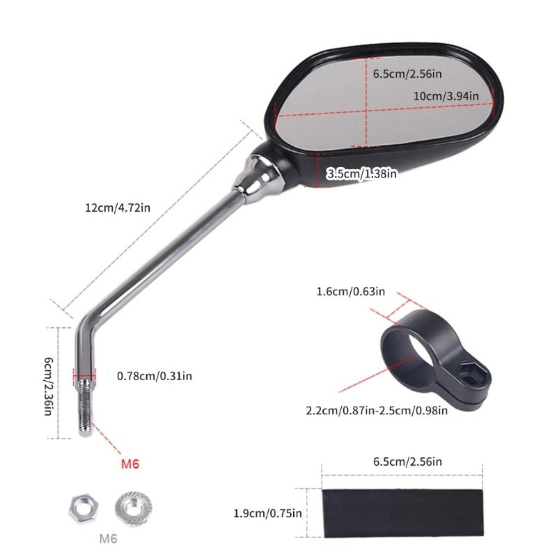 1 пара зеркал заднего вида для велосипедов, вращающиеся на 360 градусов, зеркала с антибликовым покрытием для горного велосипеда, самоката