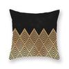 45X45CM Luxury Gold Black Pattern Decorative Irregular Geometric Pillowcase Marble Stripe Design Wedding Bedding Home Decor
