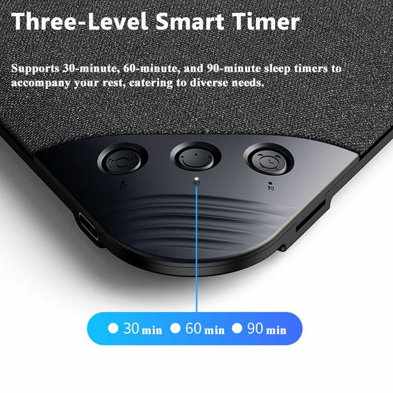 Mini Sleeping Bluetooth Speaker Rechargeable White Noise Sleep Aid Soundbar Wireless Music Player Support TF Card Timed Shutdow
