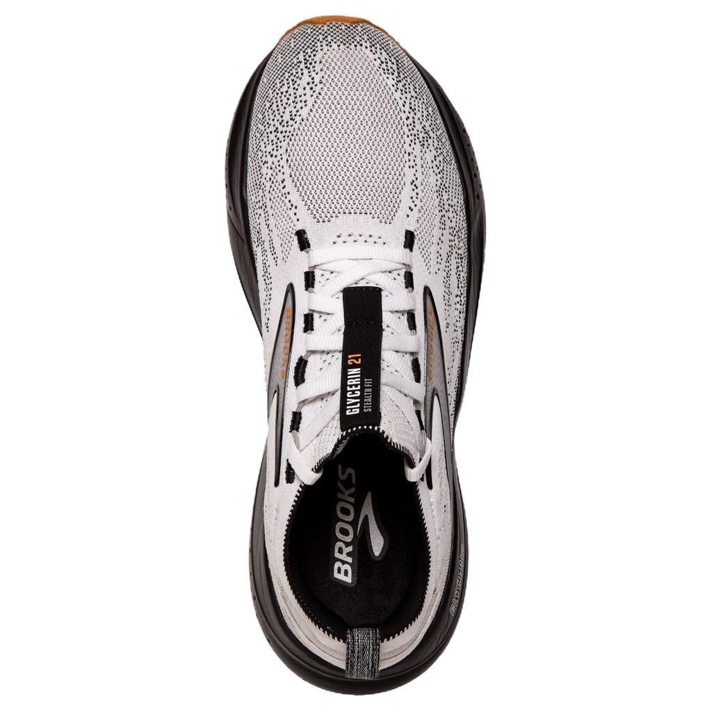 Brooks Glycerin StealthFit 21 White Grey Black Men Sneakers 110421-1D-135