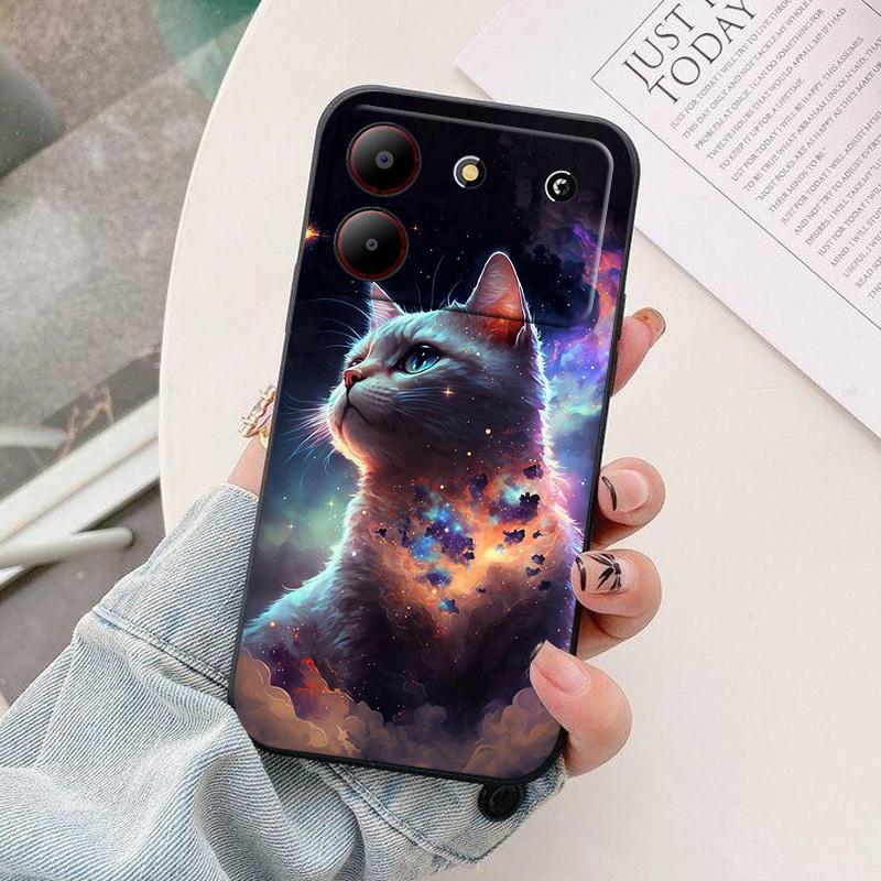 Для телефона ZTE Blade A54 4G Чехол-бампер астронавт Силиконовый Защита камеры Задняя крышка Для ZTE Blade A55 A35 A34 Funda Coque