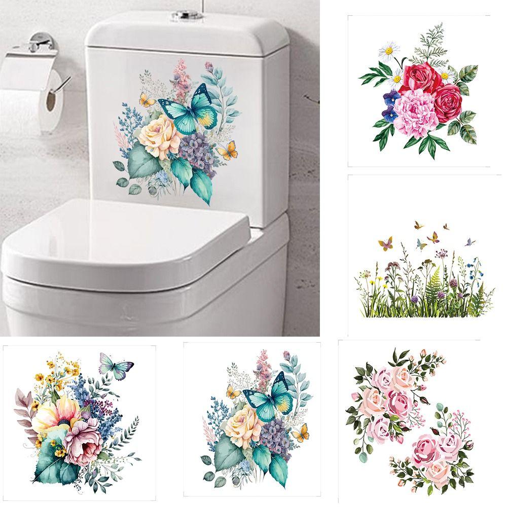 Водонепроницаемая наклейка на крышку унитаза, украшение для стены ванной комнаты, наклейка на крышку унитаза