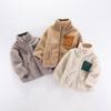 Boys Jacket Autumn Winter Warm Fleece Baby Coats Fashion Zipper Children's Outerwear Plush Kids Clothes
