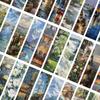 30pcs/set Ins Landscape Character Bookmark Creative Handbook DIY Abstract Paper Cards for Students Teacher's Day Gift