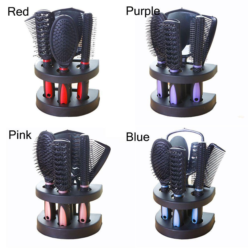 Салонный профессиональный набор расчесок для волос Массажная расческа Зеркало Подставка Держатель Расческа для волос Набор расчесок Зеркало