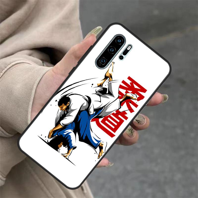 Чехол для дзюдо тхэквондо каратэ для Huawei Nova 3i 7i 8i 11i Y60 Y70 Y90 Y61 Y91 10 9 SE 11 Pro P20 P40 P30 Lite