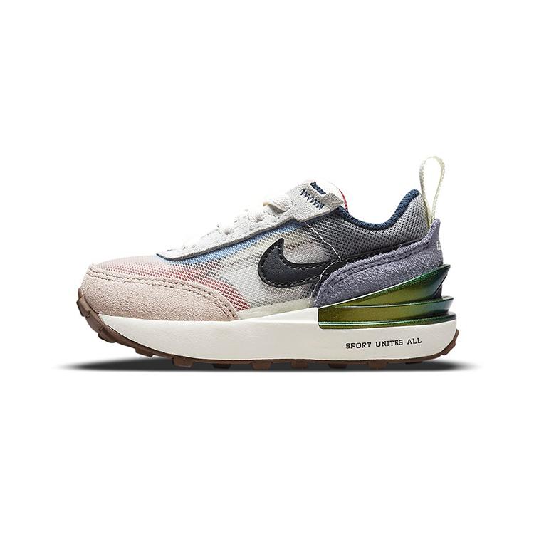 Nike Кроссовки Waffle One Vintage с амортизацией, износостойкие, низкие, для малышей, Черные, Розовые, Фиолетовые, Разноцветные DM5456-701