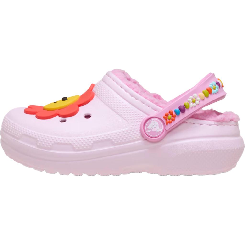 Crocs Classic Lined Comfortable Soft Support Low-Top Walking Shoes Baby Shoes Pink 211635-6ZW
