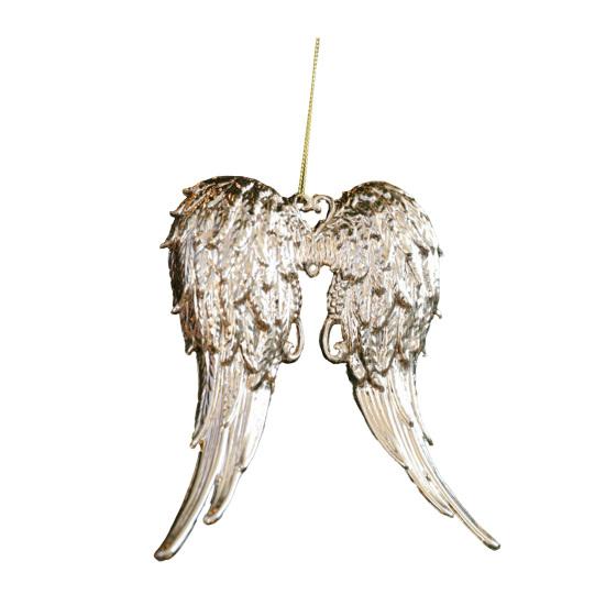 Рождественские украшения Пластиковые блестящие золотые Снежинка/Олень/Ангел Подвесные украшения для рождественской елки