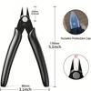 4PCS 5 Inch Precision Wire Clippers Hobby Snips Small Side Cutting Pliers for Jewelry Making, Electronics