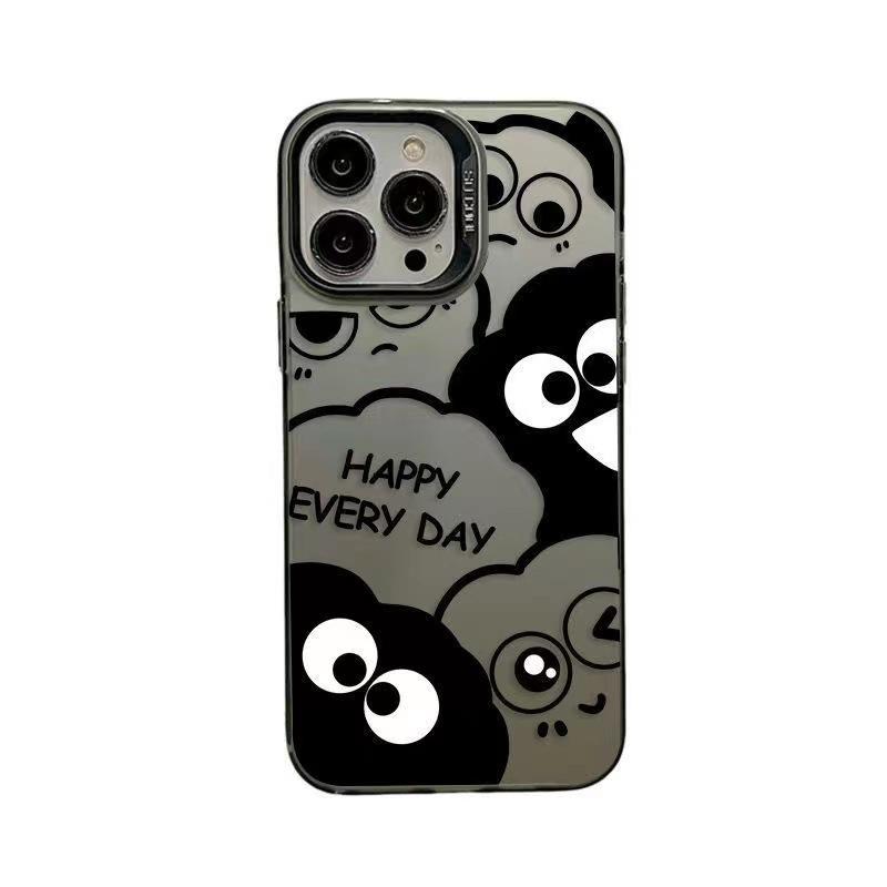 Happy Briquettes Are Suitable for Iphone15plus Mobile Phone Case Cartoon 14promax Cool 1312 Matte 11