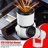 2in1 Portable Electric Car Heater Heating Cooling Fan Warmer Wind Defrosting Black ABS Snow Demister Defroster 12V 150W/24V 200W