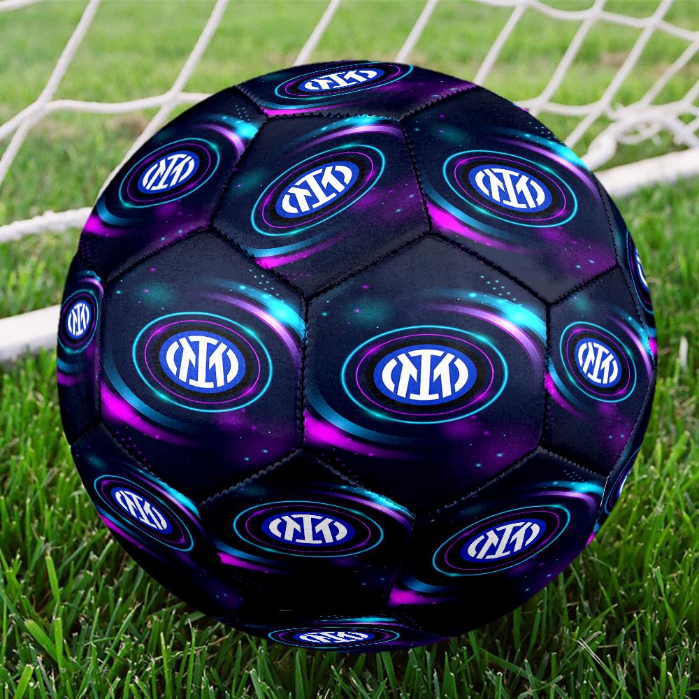Mi-lan FC Emblem Printed Size 5 Soccer Balls, High-Quality, Anti-Slip, Protective Football, A Unique Gift , Birthdays, Christmas Gifts
