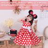 TUAHOUS Kids' 4-Piece Mickey Mouse Dress and Skirt Set, Perfect for Halloween and Christmas, Perfect for Girls (100cm)