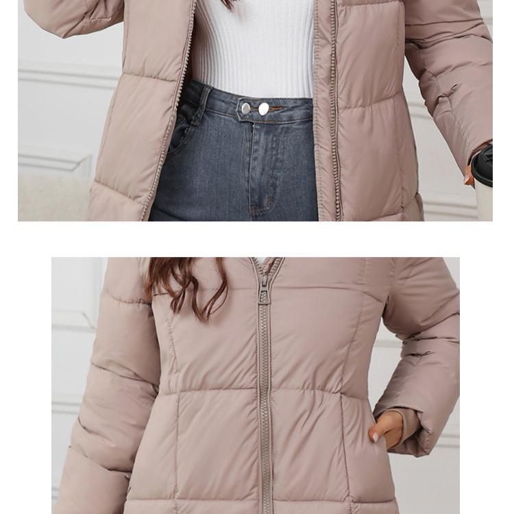 New Winter Down Cotton Jackets Women's Clothing Long Parkas Loose Hooded Thick Warm Winter Coats Female Black Overcoats