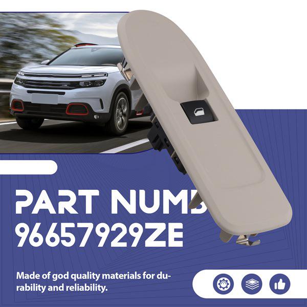96657929ZE: Совместимый выключатель стеклоподъемника для Peugeot 208, 308, 2008, 408 и Citroen C5