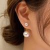 1 Pair Minimalist Faux Pearl Stud Earrings, Elegant Fashion Earrings For Women