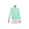 Sportswear Solid Color Crew Neck Casual Long Sleeve Sweatshirt Women Sweatshirt Emerald-Green DQ5474-349