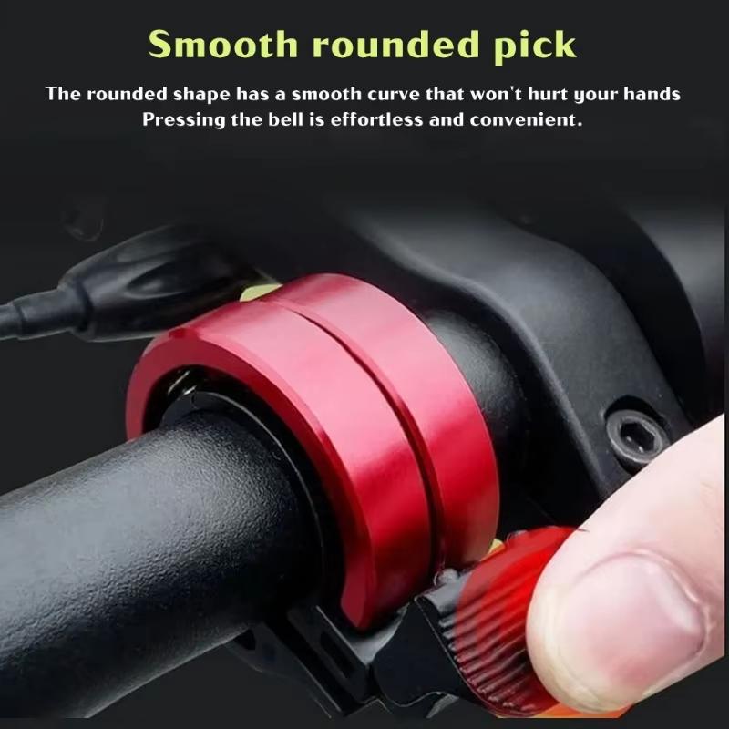 Hidden Bicycle Bell Aluminum Alloy Loud Crisp Sound Easy Install Ideal Gift for Cycling Enthusiasts Bike Riders