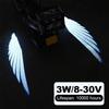 2 шт. светодиодный проектор для днища мотоцикла Ghost Motorcycle Goldwing Wings Accessories L Z7K7