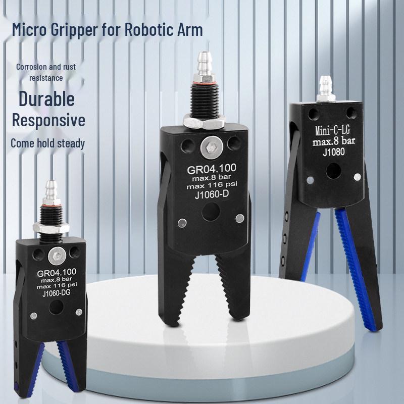 Pneumatic Gripper J1080: Robot Arm Clamp for Injection Molding