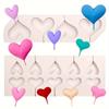 2 шт. формочки для помадки Love Lollipop, силиконовые формы для шоколадных конфет в форме сердца, используются для украшения тортов и кексов