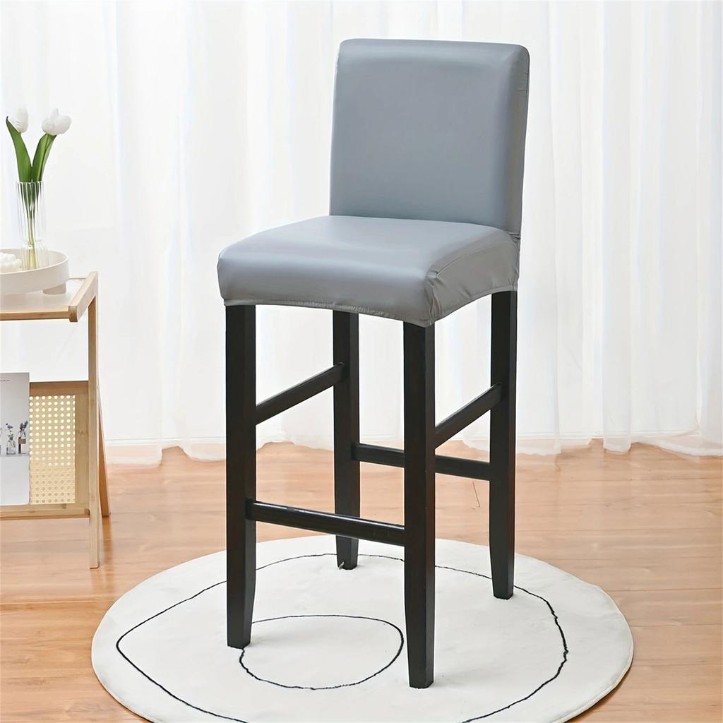 Прочность Чехлы для барных стульев из ПУ кожи Чехлы для стульев Защищает от пятен и царапин Для коротких вращающихся стульев