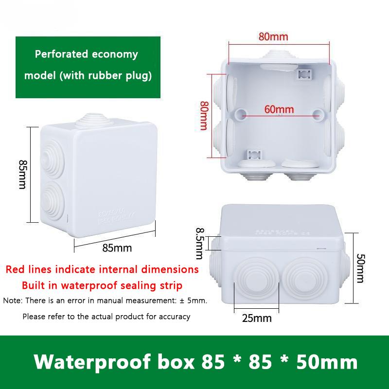 Белый соединительный кабель ответвление Diy водонепроницаемый корпус питания IP65 распределительная коробка внутренняя оболочка провода электрические коробки управления