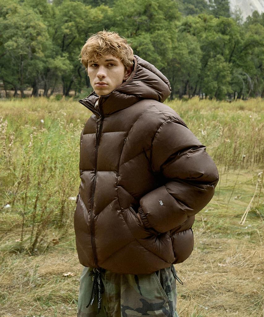 Fluke Tenaya Lake Balaclava Down Jacket Brown Fpj219