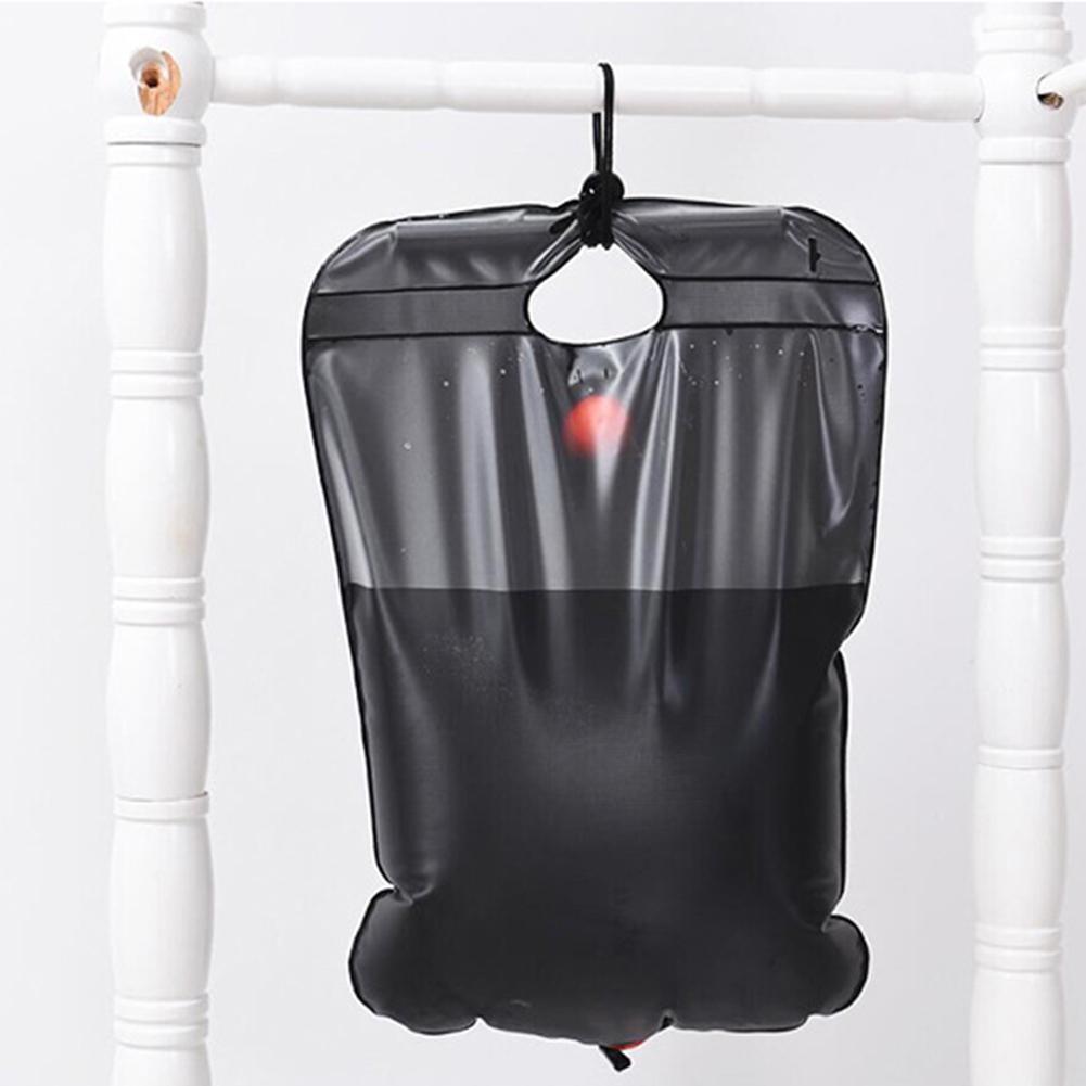 20L Camping Shower Bag Portable Solar Heated Shower Bag Sun Shower Bag with Hose Outdoor Shower Bag PVC for Hiking Climbing