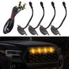Car Front Face Modification Universal Daytime Running Light Grille Led Small Yellow Light Universal for SUV, Pickup Truck, Sedan