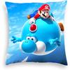 Наволочка Супер Марио Наволочка с коротким плюшем на тему Марио Для декора автомобиля, гостиной 45*45см