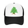 Christmas Lebanese Tree Lebanon Flag Mesh Baseball Caps Unisex Sport Sun Hat  Hats Adjustable Summer Trucker Hats