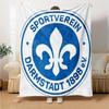 Sv Darmstadt Blanket, High quality Comfortable for All Seasons, Home Decor, Warmth and Comfort