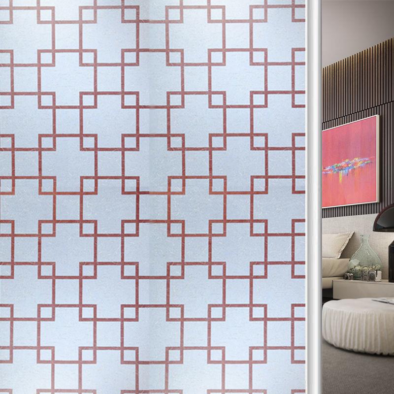 Матовая самоклеящаяся пленка для окон из стекла, защита конфиденциальности, виниловая наклейка для витражного окна, теплоизоляция