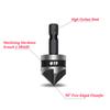 HSS Chamfer Drill Set 90 Degrees Countersink Boring Bit For Woodworking Quick Change Countersunk Hex Shank Carbon Steel Tools