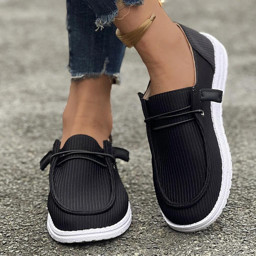 Fashion Women's 2025 Spring and Autumn New European and American Flat Bottom Foot Cover Low-top Lefu Women's Single Shoes