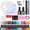 PHOENIXY 20 Colors Gel Nail Polish Nail Dryer 48W UV LED Lamp Soak Off Gel Varnish Manicure Set and DIY Nail Art Decoration Tools